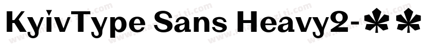 KyivType Sans Heavy2字体转换